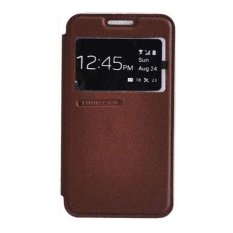 Tunedesign FolioAir Case for Samsung Galaxy E5 Casing Cover Flip - Cokelat