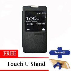 TUNEDESIGN FolioAir Leather Case for OPPO Find 5 Mini - Black