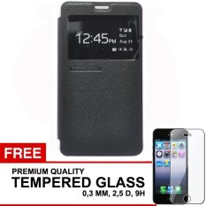 TUNEDESIGN FolioAir Leather Case for Xiaomi Mi4i - Hitam