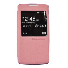 TUNEDESIGN FolioAir Leather Case - Oppo Neo R831 - Merah Muda