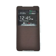 TUNEDESIGN FolioAir Leathercase Sony Xperia Z2 Brown/Coklat Book Cover Book Case Flip Cover Flip Case Casing Hp Casing Handphone