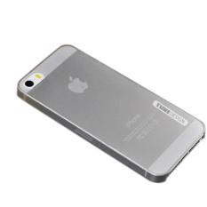 TUNEDESIGN LiteAir Ultrathin 0.3mm Apple iPhone 5/5G/5S/SE - Grey/Transparan Hitam/Smoke TPU Jelly Silicone Softcase Backcase Backcover Case Hp Casing Handphone Handphone
