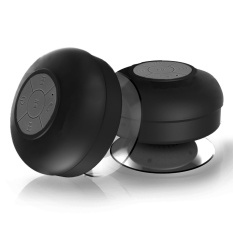 TV, Audio/Video, Gaming Wearables Portable Speaker Air Bukti Bluetooth 3.0 Speaker, mini Tahan Air Wireless Shower Speaker, Handsfree Portable Speakerphone dengan Built-In MIC (Hitam)-Intl