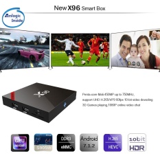 TV BOX S905W Quad Core Android 7.1.2 Wall Mount Anywhere Setiap Sudut Remote Control Smart Box X96 DDR3 1 GB EMMC 8 GB Mali-450MP 750 MHz Tidak Ada Bluetooth Spesifikasi: 2 + 16 Plug Standar: AS Peraturan-Intl