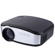 TV TV Cheerlux C6 LCD Proyektor 1200 Lumens 800X480 Piksel VGA/USB 2.0/HDMI/AV /Earphone Output Dukungan Antarmuka Hd1080P (Hitam Putih) -Intl