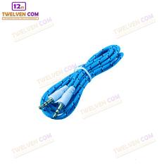 Twelven Kabel Aux To Aux / HP ke Speaker Kabel Tali Sepatu 1 Meter - Biru
