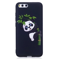 UEKNT Soft Case untuk Xiaomi Mi 6 Panda Silicone Perlindungan Shockproof Cover Case Embossed dengan Panda Memegang Bambu Desain- INTL