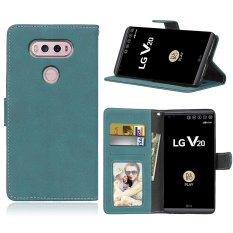 Ueokeird Fashion Pelindung Berdiri Dompet Dompet Kartu Kredit Pemegang Magnetic Flip Folio TPU Lembut Bumper Kulit Case Penutup untuk LG V20/LS997-Intl