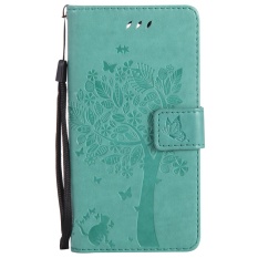 Ueokeird Fashion Pohon Pelindung Berdiri Dompet Kredit Dompet Kartu ID Pemegang Magnetic Flip Folio Pelindung Ponsel Lunak Tpu Kulit PU Ultra Ramping Cocok Case Tutup untuk Nokia lumia 650-Intl