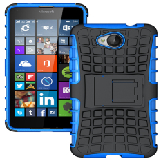 Ueokeird Tugas Berat Lapis Ganda Anti Guncang Pelindung Hibrid Pelindung Cover dengan Kickstand Case untuk Nokia Lumia 650-Intl