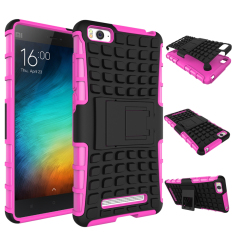 Ueokeird Tugas Berat Lapis Ganda Anti Guncang Pelindung Hibrid Pelindung Cover dengan Kickstand Case untuk Xiaomi Serta 4i-Intl