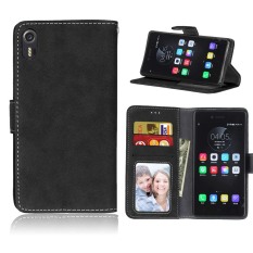 Ueokeird Pelindung Berdiri Dompet Dompet Kartu Kredit Pemegang Magnetic Flip Folio TPU Lembut Bumper Kulit Case PENUTUP untuk LENOVO VIBE Shot/Z90-Intl