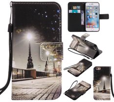 Ueokeird Pelindung Berdiri Dompet Dompet Kartu Kredit Pemegang Magnetic Flip Folio TPU Soft Bumper PU Leather Ultra Slim Fit Case Cover untuk Apple IPhone 6/6 S-Intl