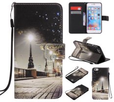 Ueokeird Pelindung Berdiri Dompet Dompet Kartu Kredit Pemegang Magnetic Flip Folio TPU Soft Bumper PU Leather Ultra Slim Fit Case Cover untuk Apple IPhone 6 Plus/6 S Plus-Intl