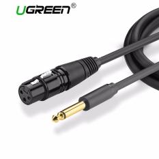 UGREEN 2 M 6.5mm Jack Pada 3pin XLR Mikrofon For Melindungi Kabel Mikrofon, Speaker Bertenaga, Suara Yang Menghibur