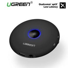 UGREEN Bluetooth 4.2 Receiver pemancar Bluetooth Adapter 2 di 1 Wireless 3.5mm Adapter aptX HIFI rendah latensi 2 perangkat untuk TV/PC/Home Audio sistem hitam