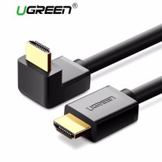 UGREEN HDMI Kabel dengan Ethernet 90 Derajat Sudut Kanan Mendukung 3D 4 K (1 M)-Intl