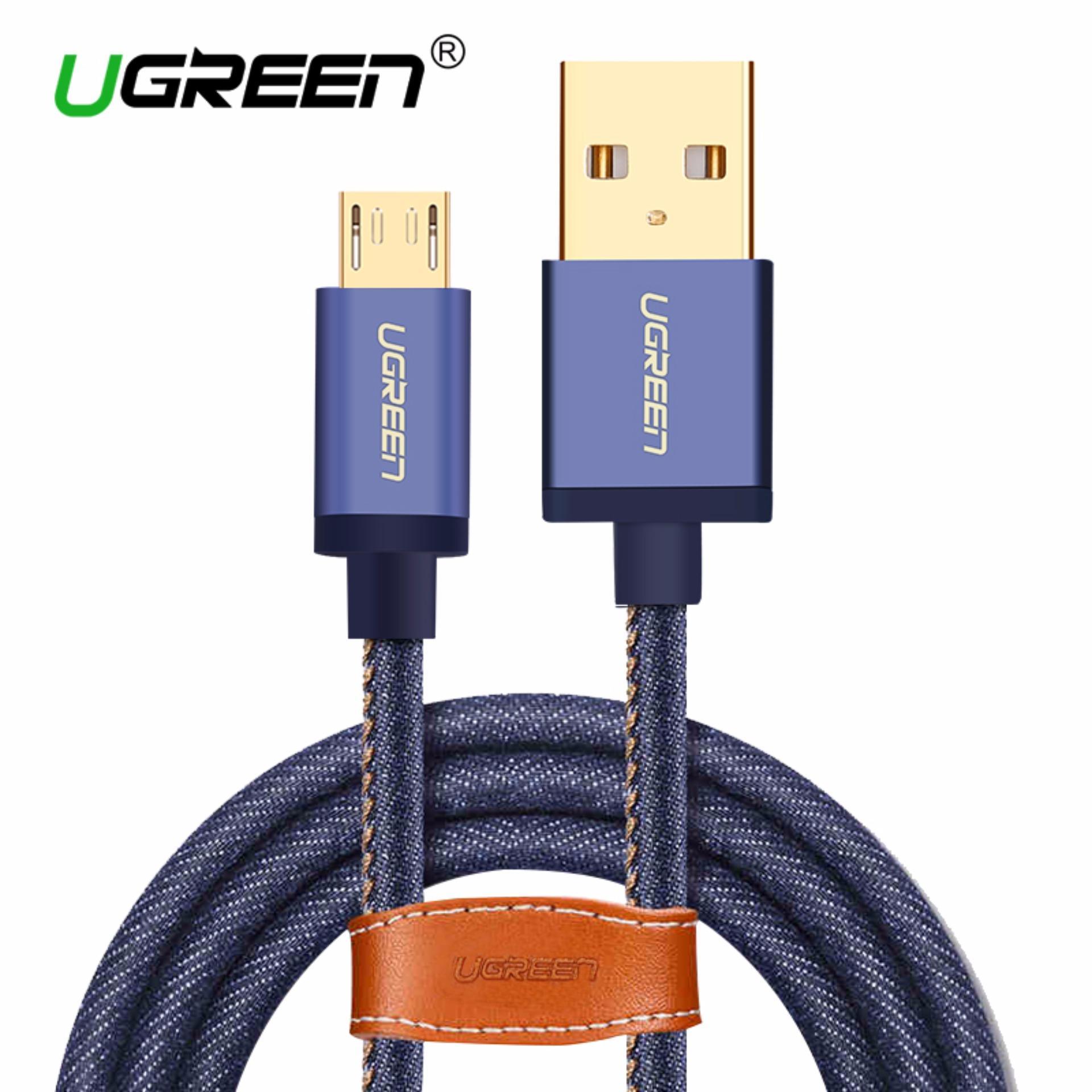 UGREEN Kabel Data Sinkronisasi dan Pengisian Daya Cepat Mikro USB 2.0 Untuk Ponsel Android Panjang 2m