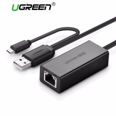UGREEN USB 2.0 OTG ke RJ45 Adaptor Jaringan Ethernet 10/100 Mbps LAN Wired untuk Nintendo Switch, android, Tablet Windows dengan Micro-usb dan Wii, WII U, Windows 10, 8.1, 8, 7 XP Vista, Mac OS, Linux