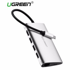 UGREEN USB HUB All in One USB-C to HDMICard Reader RJ45 PD Adapter for MacBook Samsung Galaxy S8 /Mate 10/ RAZER /HP Evny 13/ Xiaomi Air/Dell XPS13/XPS15 and so on (HDMI Version) Silver - intl