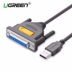 UGREEN USB Ke DB25 Wanita Adaptor Kabel Printer Paralel IEEE 1284 Kabel Mendukung Windows, Mac System-1 M-Intl