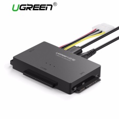 UGREEN USB Ke IDE Converter, USB 3.0 untuk SATA And IDE, Hard Drive Adaptor Papan 2.5/3.5 Inch IDE, SATA HDD SSD, CD/DVD ROM CD-RW, COMBO, DVD-RW.DVD-RAM With 12V2A Adaptor Daya And 4pin Kabel Daya, With ON/OFF Switch UK Plug