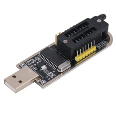 Uinn 25 SPI Seri 24 EEPROM Ch341A BIOS Writer Routing Lampu Kilat LCD USB Programmer Hitam & Kuning-Intl