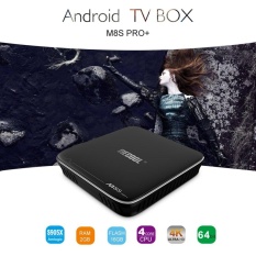 UINN M8S PRO + untuk Android 7.1 TV Box S905X 64 Bit 2 GB RAM 16 GB ROM Media Player -Intl