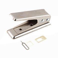 UINN Standar Biasa Kartu SIM Mikro Ke NANO SIM Cut Cutter untuk Apple5 IPhone5 5g Silver-Intl