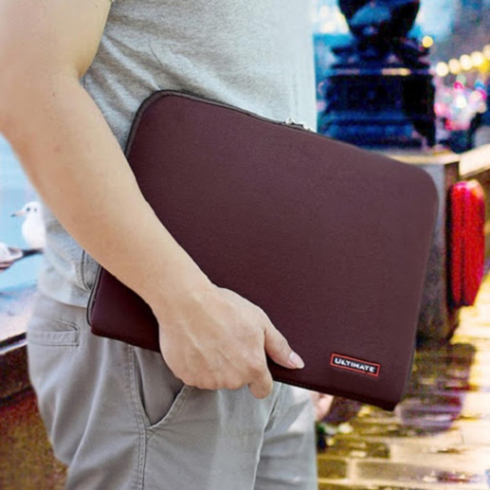 ULTIMATE Tas/Bag/Cover/Softcase/Backpack Laptop pria/wanita Classic 15.6 inchi - BROWN