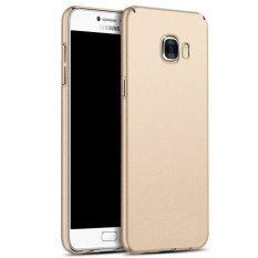 Ultra Slim Fit Shell Hard Plastik Penuh Pelindung Anti-Gores Cover Case untuk IPhone Samsung Galaxy C7 (frosted GOLD) -Intl
