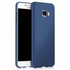 Ultra Slim Fit Shell Hard Plastik Penuh Pelindung Anti-Gores Cover Case untuk IPhone Samsung Galaxy C7 (silky Blue) -Intl