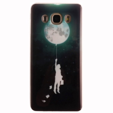 Ultra Tipis Protector Fit Lembut TPU Telepon Kembali Casing Penutup untuk Samsung Galaxy J5 (2016) J510 (Balon Bulan) (Intl)-Intl
