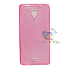 Ultrathin Jelly Case For Andromax L Air Case 0.3mm Soft Backcase / Silicone / SoftCase / Soft Backcase / Casing Hp - Pink Transparan