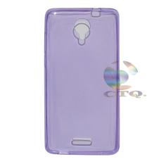 Ultrathin Jelly Case For Andromax L Air Case 0.3mm Soft Backcase / Silicone / SoftCase / Soft Backcase / Casing Hp - Ungu Transparan