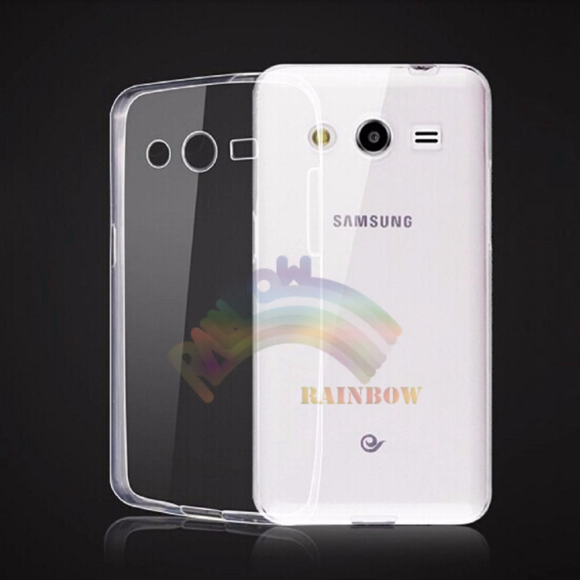 Ultrathin Samsung Galaxy Core 2 G355H Ultrathin Jelly Air  Back Case 0.3mm / Silicone Soft Case  / Casing Hp Lentur - Transparan