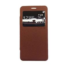 Ume Enigma Case For Samsung Galaxy Mega 5.8 Flip Cover - Cokelat