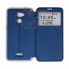 Ume Coolpad Fancy 3 E503 Ukuran 5.0 Inch View / Flip Cover / Flipshell / Leather Case Fancy3 / Sarung HP / Sarung Coolpad Fancy 3 - Biru Tua