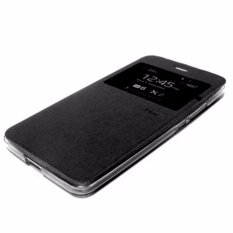 Ume Flip Cover Huawei Ascend Y511 Black / Leather Case View Huawei Y511 / Flipcover Windows View Huawei Y511 / Flipshell / Casing Huawei - Hitam