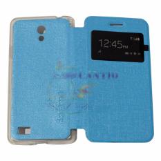 Ume Oppo Joy 3 / Oppo A11W / Oppo A11 View / Flip Cover / Flipshell / Leather Case / Sarung HP / Sarung Oppo Joy 3 - Soft Blue