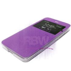 Ume Flip Cover Samsung Galaxy Core 2 G355H Ungu / Leather Case Samsung Core2 View / Flipcover Samsung G355 Windows View / Dompet Samsung / Wallet Phone Bag / Phone Case Hp / Sarung Case / Casing Samsung Core 2 G355H - Purple