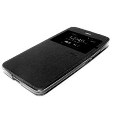 Ume Flip Cover Samsung Galaxy E5 Hitam / Leather Case Samsung E5 View / Flipcover Samsung Galaxy E5 Windows View / Dompet Samsung E5 / Wallet Phone Bag / Case Hp / Sarung Case / Casing Samsung E5 - Black