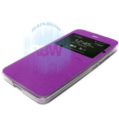 Ume Flip Cover Samsung Galaxy J3 2016 J310 / Leather Case Samsung J3 2016 View / Flipcover Samsung J310 Windows View / Dompet Samsung J310 / Phone Case Hp / Sarung Samsung J3 2016 / Casing Samsung J310 - Ungu