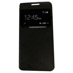 Ume Lenovo P70 Ukuran 5.0 Inch Flipshell / Flip Cover Lenovo P70 / Leather Case / Sarung Case / Sarung Handphone / View - Hitam