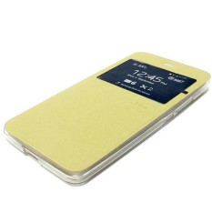 Ume Flipcover Asus Zenfone 2 Laser ZE601KL 6.0 Inch Zenfone Laser Flip Shell Leather Case Sarung HP - Emas