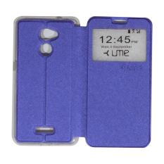 Ume Coolpad Fancy 3 E503 Ukuran 5.5 Inch Leather Case Sarung / Flipshell / Flip Cover Kulit / Sarung Case Coolpad Fancy 3 / Sarung HP / Sarung Handphone / View - Ungu