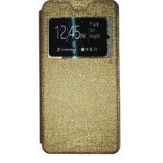Ume Acer Liquid Jade S55 / Acer S55 Ukuran 5.0 Inch Flipshell / Flip Cover Acer S55 / Leather Case / Sarung Case / Sarung Handphone / View - Gold
