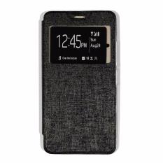Ume Lenovo A7700 View / Flip Cover / Flipshell / Leather Case / Sarung HP / Sarung Lenovo A7700 - Hitam