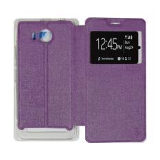 Ume Lenovo A7700 View / Flip Cover / Flipshell / Leather Case / Sarung HP / Sarung Lenovo A7700 - Ungu