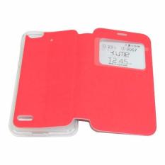 Ume Hisense F30 / Pureshot View / Flipshell / Flip Cover / Sarung Case / Leather Case / Sarung Handphone / Sarung HP Hisense F30 - Merah